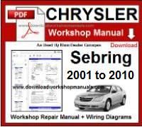 Chrysler Sebring Workshop service repair Manual download